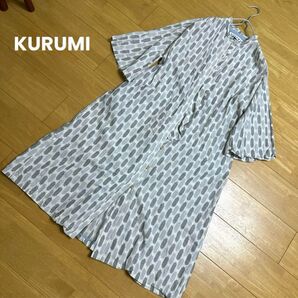 KURUMI 久留米絣 儀右ヱ門 ギエモン オカモト商店 コットンワンピース