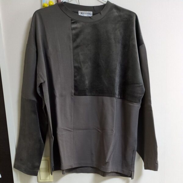 長袖Tシャツ チャコールグレー 焦げ茶 Lサイズ THE SHOP TK