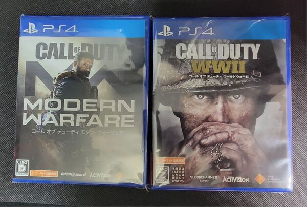 2個セット PS4 コール オブ デューティ モダン・ウォーフェア/ワールドウォーII