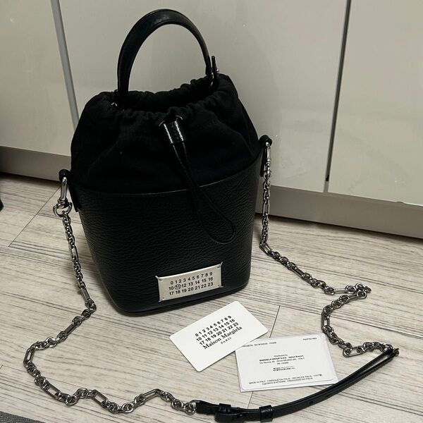 Maison Margiela 5AC ブラック バケット 巾着型ショルダーバッグ