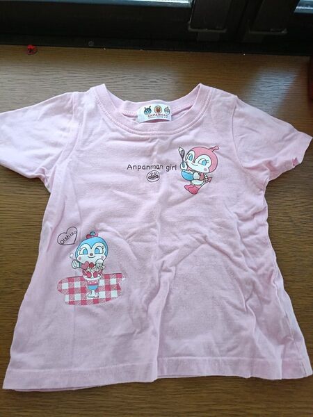 ④アンパンマンTシャツ ピンク コキンちゃん ドキンちゃん 100センチ