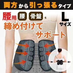 骨盤ベルト L 腰痛 矯正 姿勢 コルセット 腰サポーター ガードナー 滑車