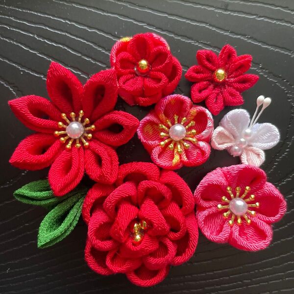 【No.356】つまみ細工・お花パーツ