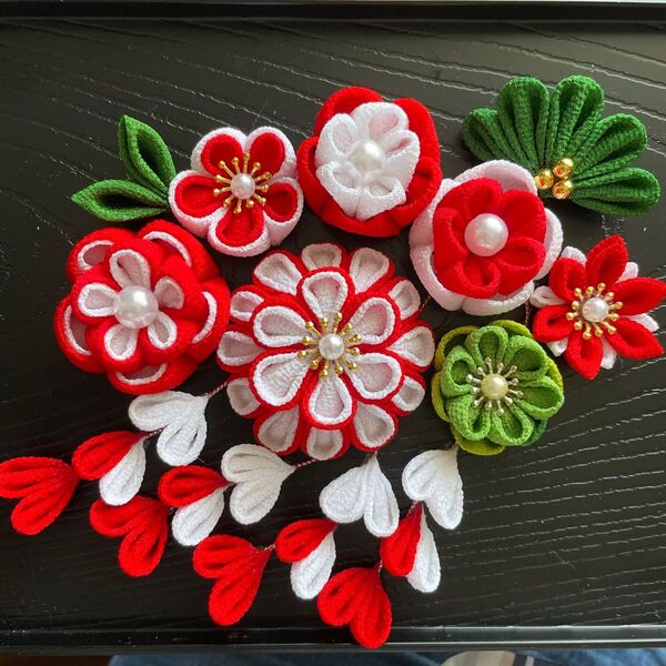 【No.355】つまみ細工・お花パーツ