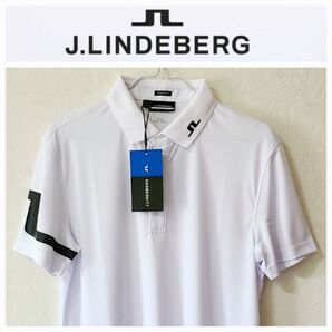 J.LINDEBERG ジェイリンドバーグ メンズ 半袖ポロシャツ ホワイト 新品未使用