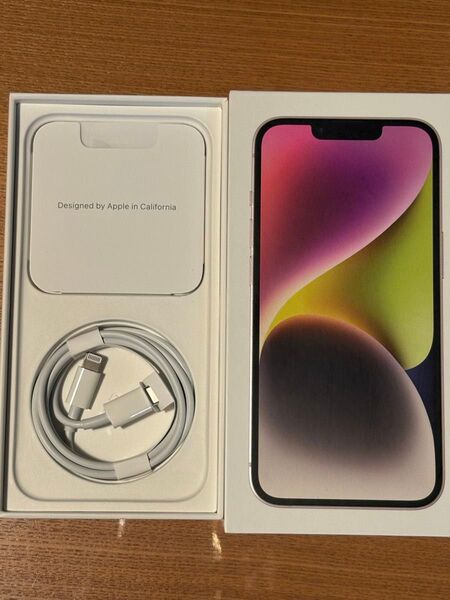 Apple iPhone 14 128G 箱とLightning充電ケーブル