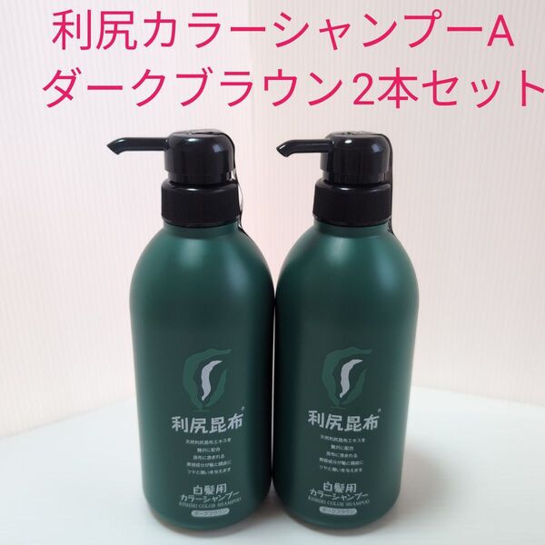 利尻カラーシャンプーA ダークブラウン500ml×2本セット