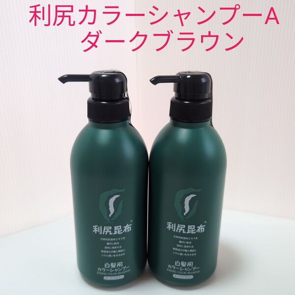 利尻カラーシャンプーA ダークブラウン500ml×2本セット