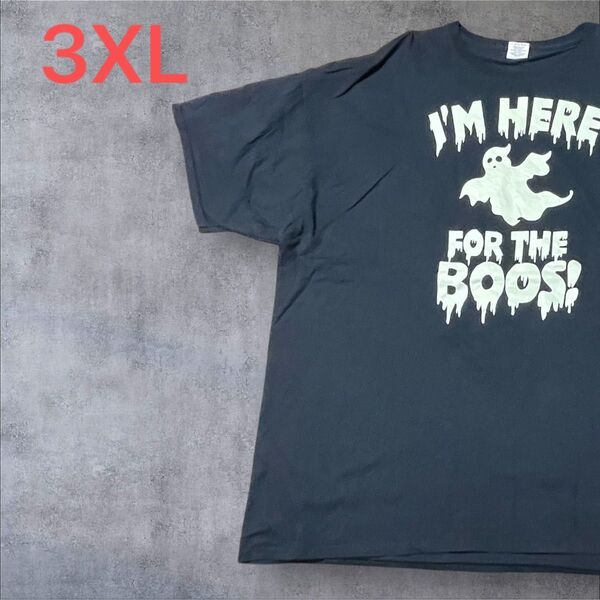 【US古着】ブラック 3XL Tシャツ 半袖 レギュラー プリント メンズ レディース 大きいサイズ オーバーサイズ