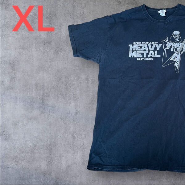【US古着】ブラック XL Tシャツ 半袖 レギュラー プリント メンズ レディース 大きいサイズ オーバーサイズ