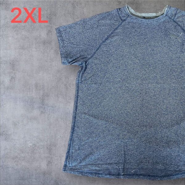 【US古着】ブルー 2XL Tシャツ 半袖 レギュラー プリント メンズ レディース 大きいサイズ オーバーサイズ プーマ