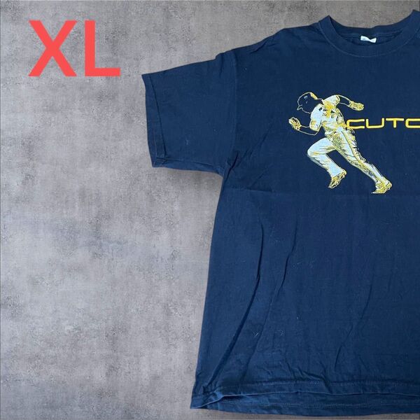 【US古着】ブラック XL Tシャツ 半袖 レギュラー プリント メンズ レディース 大きいサイズ オーバーサイズ