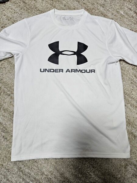 UNDER ARMOUR アンダーアーマー 半袖Tシャツ ロゴ ホワイト MD