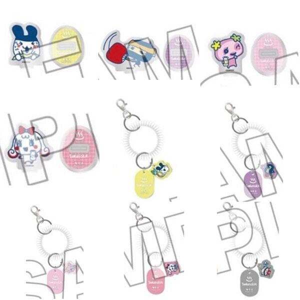 たまごっち 極楽湯 ラクスパ トレーディング アクリルスタンド アクスタ ロッカーキー風アクリルキーホルダー 9点セット