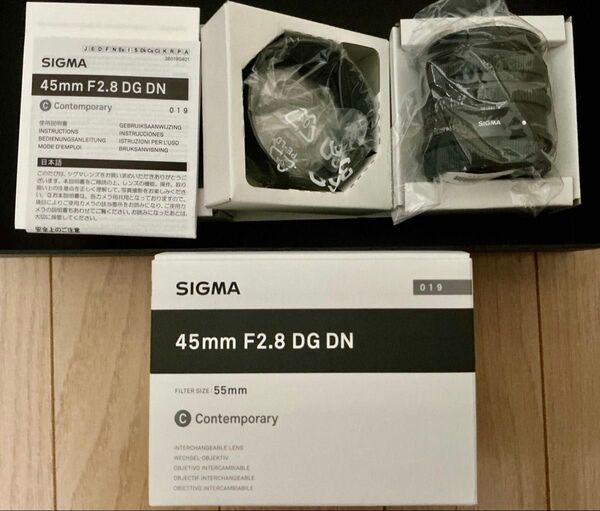 値下可 ほぼ新品 SIGMA 45mm F2.8 DG DN Contemporary Lマウントレンズ 生産完了品 付属品付