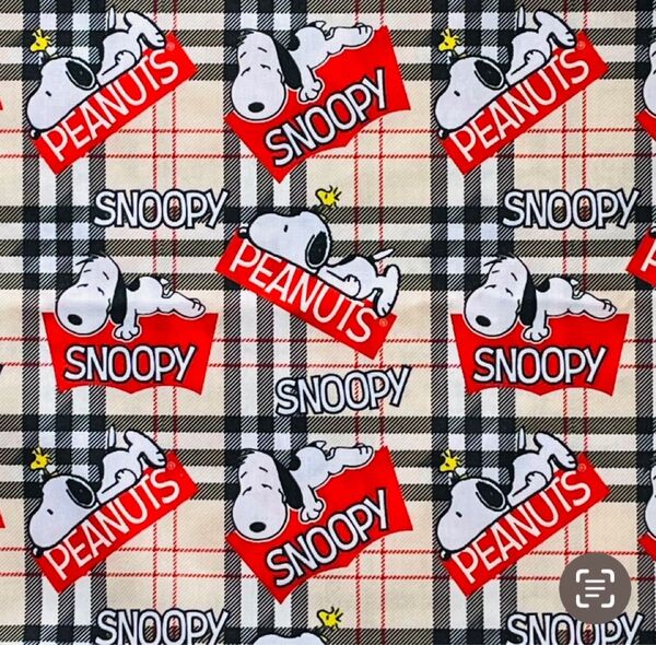 スヌーピープリント生地39 PEANUTS ハギレ ハンドメイド SNOOPY 約70×100cmサイズ
