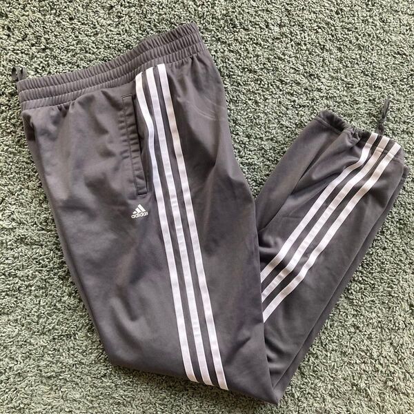 adidas アディダス トラックパンツ Climalite ジャージ グレー ストレッチ