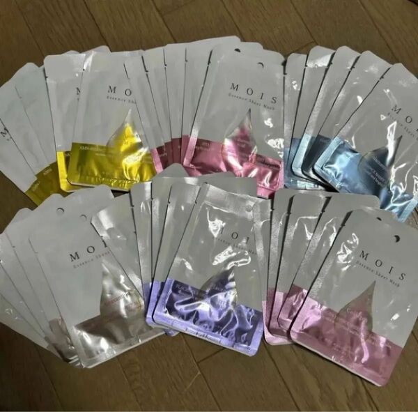 MOIS エッセンスシートマスク(フェイスパック) 6種類セット×5枚(30枚セット)