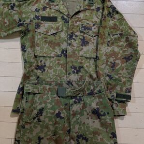 陸上自衛隊 迷彩服 戦闘服2型一般用 6B リップストップ 難燃加工 IR迷彩 上下セット ベルト付き