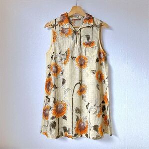 美品 PINK HOUSE ピンクハウス ひまわり柄チュニック