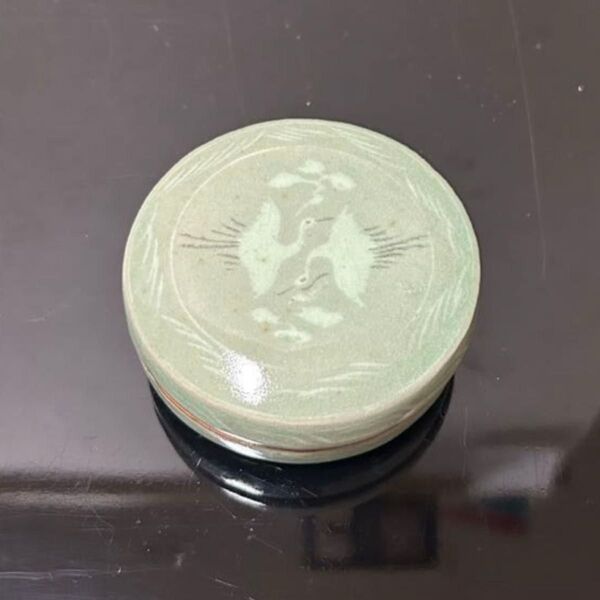 高麗青磁一文字香合 茶道具 懐石道具 鵬雲斎 坐忘斎 淡々斎 而妙斎 即中斎 七事式 水屋道具 永楽 仁清 乾山 真葛 道八
