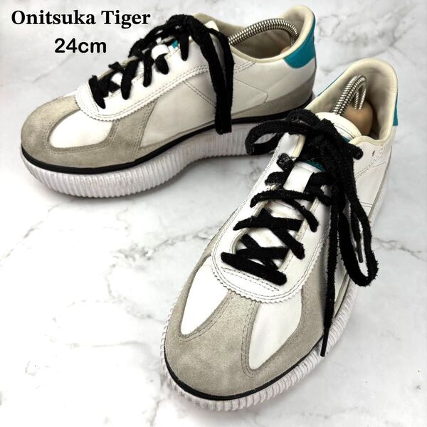 【大人気】Onitsuka Tiger DELECITY スニーカー 24 厚底 オニツカタイガー