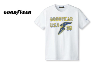 即決/送料無料■★GOOD YEAR★■グッドイヤーTシャツ(M)ホワイト