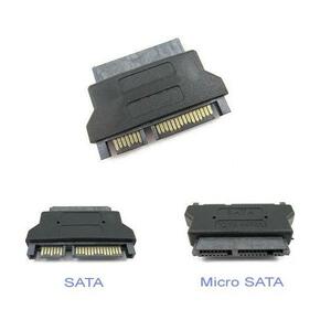 新品　7日保証 / 税0円 　1.8インチHDD/SSD用　microSATA→ SATA 変換アダプタ 送料無料
