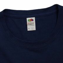 プリントTシャツ 紺色 メンズ XLサイズ FRUIT OF THE LOOM 大きいサイズ メンズ XL ティーシャツ スキー #20024_画像4