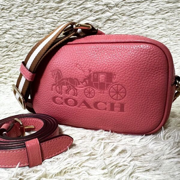 COACH コーチ ジェス コンバーチブル ベルト ショルダーバッグ ホースアンドキャリッジ 型押し レザー 本革 3way