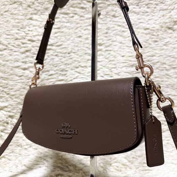 COACH コーチ アンドレア ワンショルダーバッグ 3way クロスボディ 斜め掛け カーフレザー 本革 アクセサリーポーチ