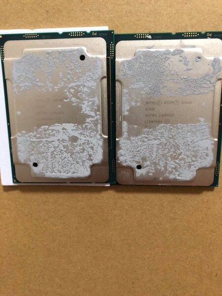 Intel Xeon Gold 6240 SRF8X 18C 2.6GHz 3.3/3.9GHz LGA3647 2個セット