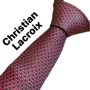 【極美品】クリスチャンラクロワ Christian Lacroix ネクタイ ブランドネクタイ シルクネクタイ