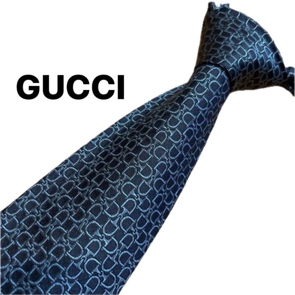 【美品】グッチ GUCCI ネクタイ ブランドネクタイ シルクネクタイ ハイブランド ホースビット柄