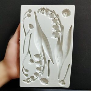 すすらん スズラン 鈴蘭 シリコンモールド シリコン型 キャンドル キャンドルモールド アロマストーン 石膏型 道具 立体 型 花