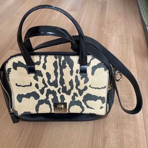 FURLA ハンドバッグ レオパード柄