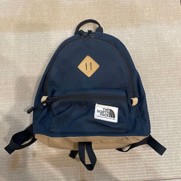 ザノースフェイス ベビー キッズ リュック ネイビー×ベージュ 中古 リュックサック THE NORTH FACE おしゃれ