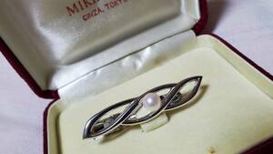  стандартный не ограничение Mikimoto MIKIMOTO Vintage Infinity булавка для галстука toliniti открытый раунд × жемчуг галстук булавка зажим Thai балка 