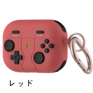 AirPod Pro 第2世代 第3世代 ケース イヤホン ワイヤレス シリコン 赤 レッド