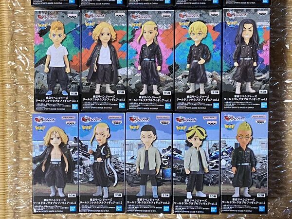東京リベンジャーズ ワールドコレクタブルフィギュア vol.1 vol.2 のフルコンプ10体セットです。