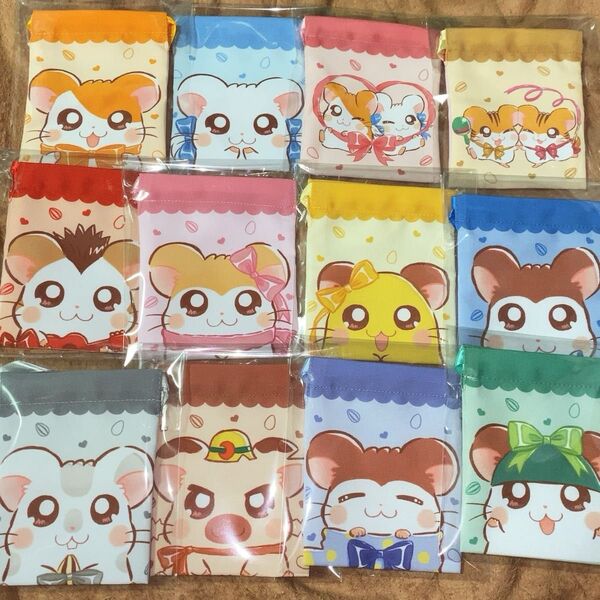 【12点セット】とっとこハム太郎 プチ巾着 ハム太郎 リボンちゃん