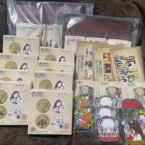 FF ファイナルファンタジー 9 IX ティッシュケース ボックス ミニプレート ラバーキーホルダー マスコット 一番くじ セット