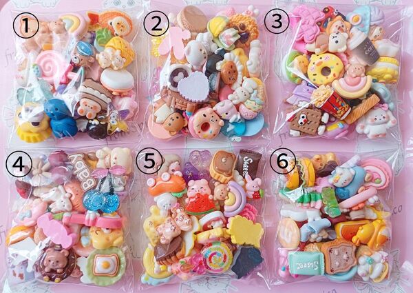 デコパーツアソート 1袋30個入り 450円