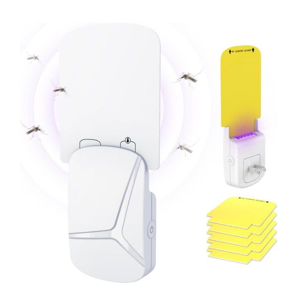 【早い者勝ち】コバエ取り 粘着捕虫器 UV光源誘引式 LED 蚊取り器
