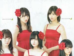 別冊付録　欅坂46　両面超BIGポスター　平手友梨奈　小池美波　原田葵　渡辺梨加　渡邉理佐　2017年