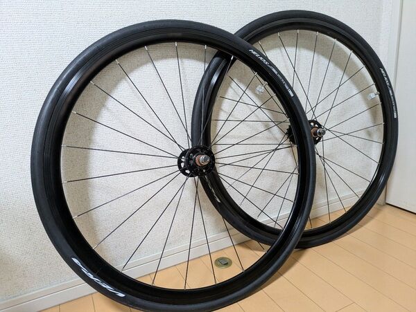 ピスト用ホイールセット FUJI TRACK ARCV純正 アルミ クリンチャー 両切り
