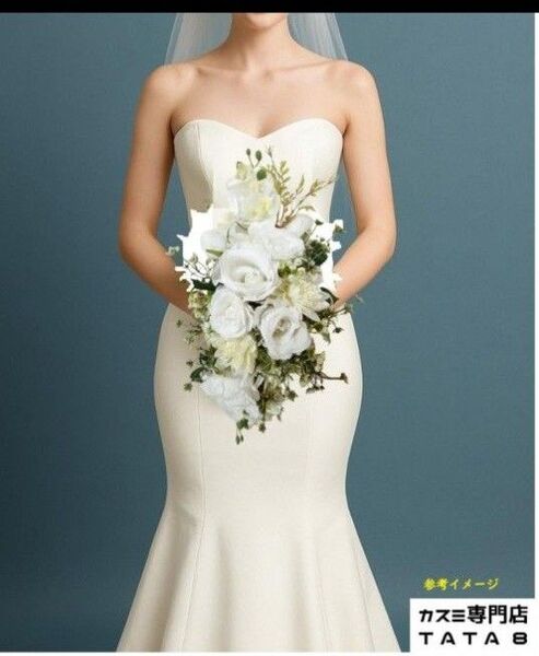 ウェディング 高級造花ブーケ 結婚式・前撮りに◎※ブートニア別料金