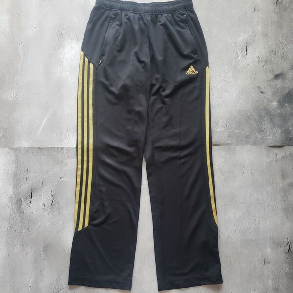adidas トラックジャケット ズボン ブラック L サイドライン ジャージ アディダス ブラック ジャージ ボトムス パンツ