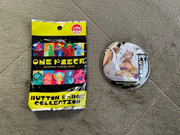 USJ ユニバーサルスタジオジャパン ONE PIECE バトン バッジ コレクション ギア5 ニカ ルフィ