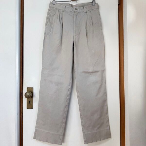 POLO ポロ ビーシーエス 2タック コットン パンツ チノパン M グレージュ